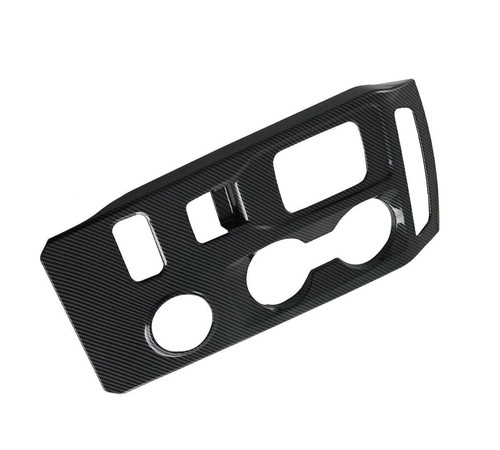 Carbon Fiber Gear Shift Panel Cover Trim For 2023-2024 Ford Ranger Lariat Raptor - Picture 3 of 5