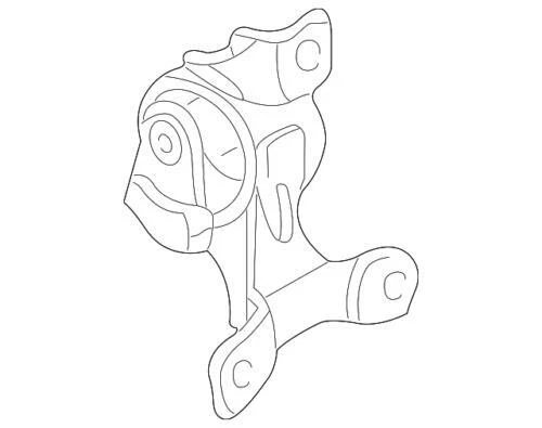 Genuine Honda Rubber Assembly Transmission Mounting 50805-S9A-023