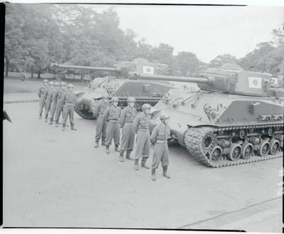 Tank Force During the Ceremony 1955 Photo - Tokyo, Japan: Japan Parades Self-Def