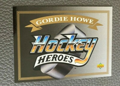 GORDIE HOWE 1992/93 UPPER DECK HOCKEY HEROES HEADER CARD