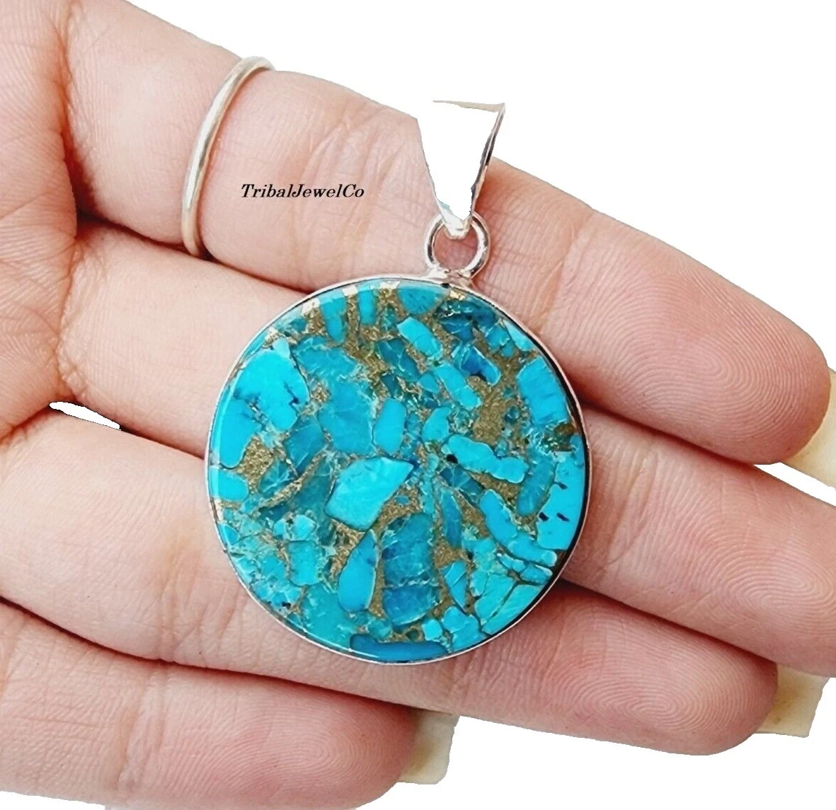 Turquoise Copper Stone Fashion Necklaces & Pendants