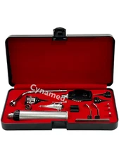 NEW ENT Ophthalmoscope Otoscope Nasal Diagnostic Set Kit + 3 Extra Bullb FREE
