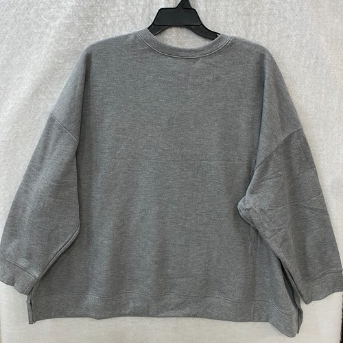Terra & Sky Woman's Christmas Sweatshirt Merry 4X Gray Fleece Long Sleeve - 第 11/13 張圖片