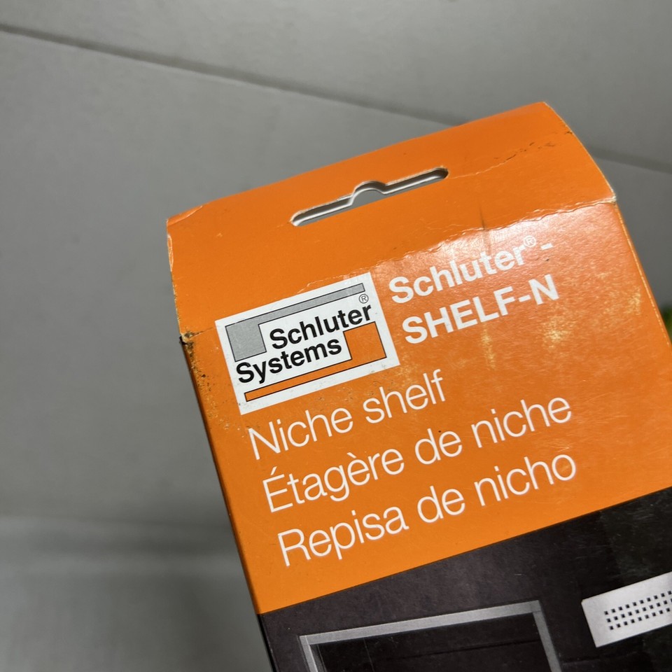 Schluter Systems Niche Shelf Floral Design Stainless Steel