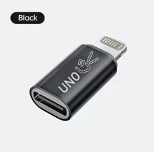 OTG Lighting iOS to USB C Male Adapter NOT CHARGER! For plug USB-C Flash. Camera