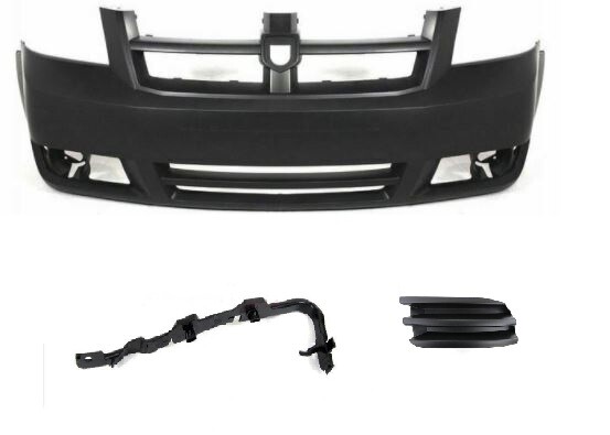 Front Bumper Dodge Grand Caravan 2008-2010 SE + Holder, Left Dummy