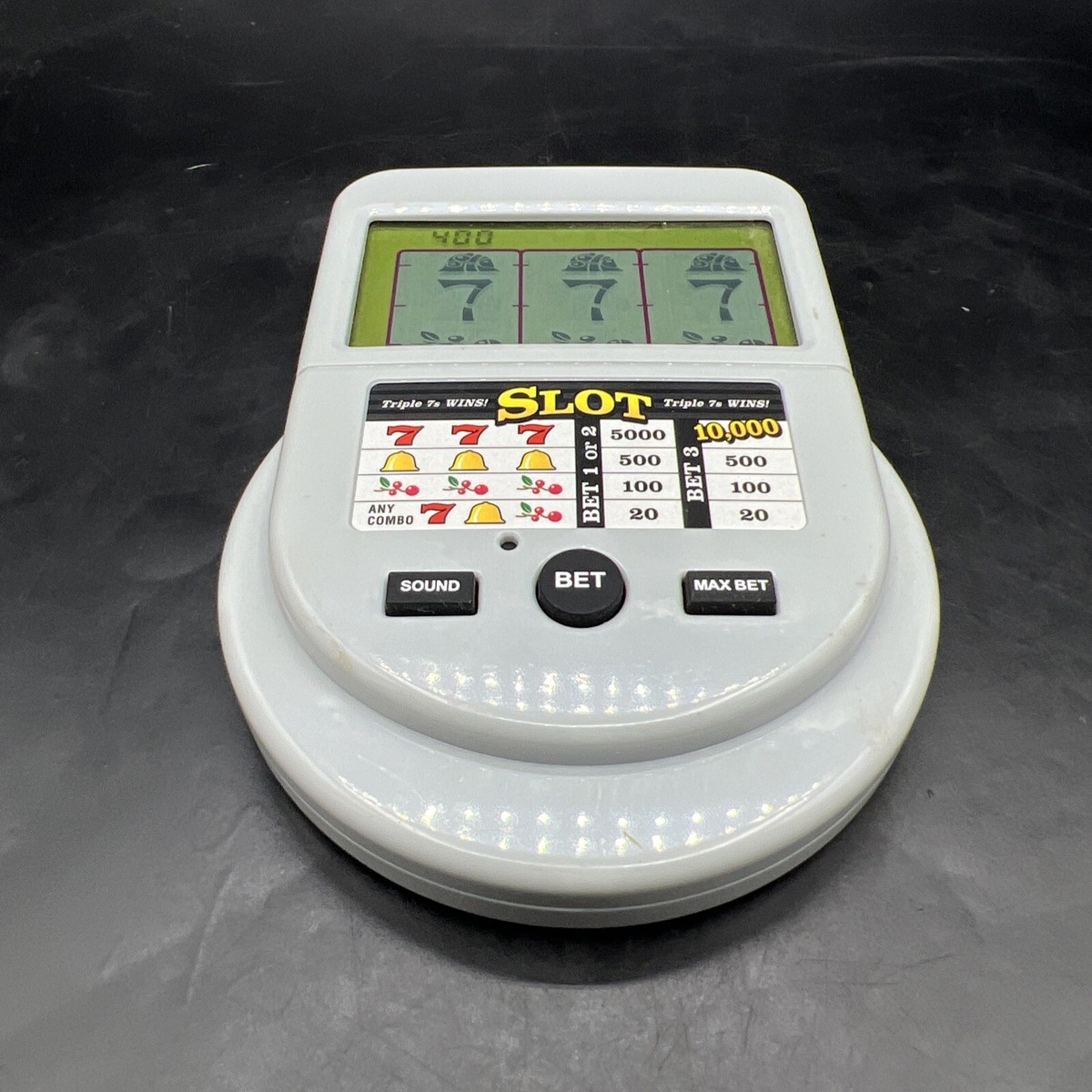 Mega Screen Triple 7's Slot Machine Handheld Game Electronic