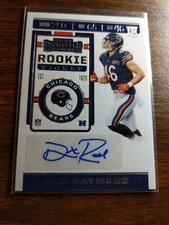 Dax Raymond 2019 Panini Contenders Rookie Ticket RC Auto Helmet #278 Bears SP