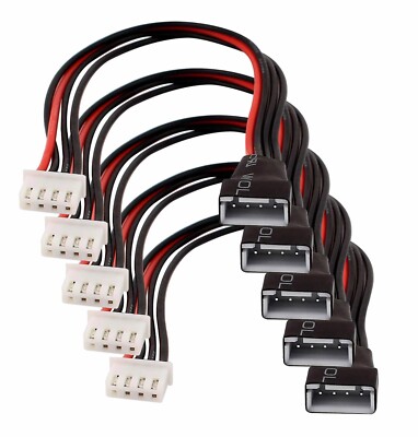   5x 3S Balancer Silikon Kabel JST XH Lipo 20cm Verlängerung Stecker Buchse 4Pin