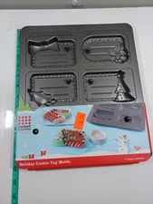 NEW CUTE Sweet Creations Good Cook "HOLIDAY COOKIE TAG MOLDS" 6 COUNT Christmas