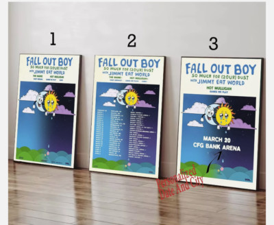 Custom Fall Out Boy Concert Tour 2024 Poster