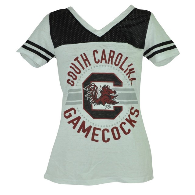 NCAA South Carolina Gamecocks Women's Burnout Pullover - Oversized Fleece Sweatshirt, Charcoal, Medium - View #3