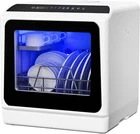Portable Countertop Dishwasher with 5L Tank & 6 Programs for Small Spaces