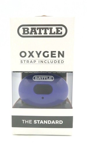 Battle Sports Science Standard Blue Oxygen Lip Protector Mouthguard Rugby - Photo 3/4
