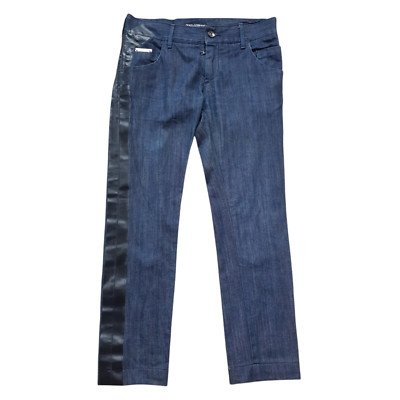 Dolce & Gabbana Duct Tape Coating Ankle Denim Pants SS08 14 Gold size 30