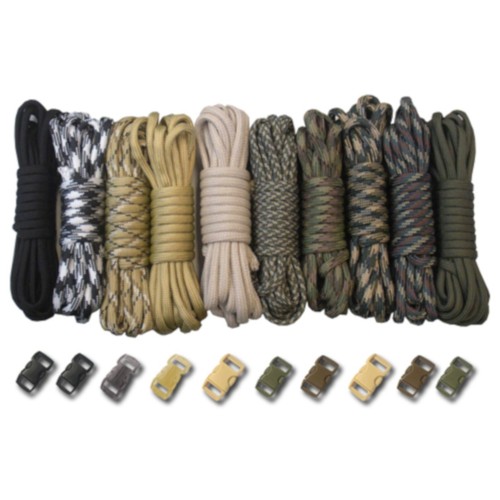 Paracord Fallschirmschnur & Schnalle Zum Selbermachen Combo Armband Kits Basteln Schmuck 100 Fuß - Bild 26 von 33