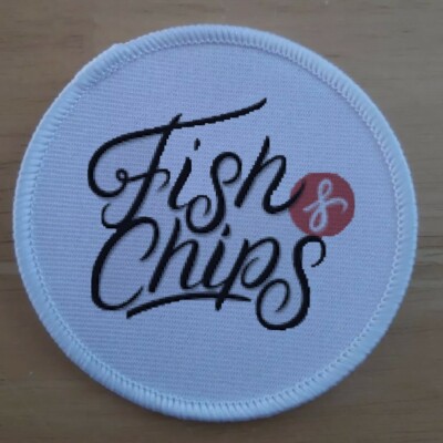 Fish and Chips British Food Patch Abzeichen Aufnäher Abzeichen