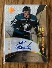 2018-19 Ultimate Collection Hockey Rookies Autographed Maxime Comtois 85/175