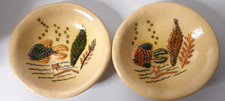 G Meiner Ceramics Handcrafted 3D Fish Motif Small Round Universal Use Bowls 6" W