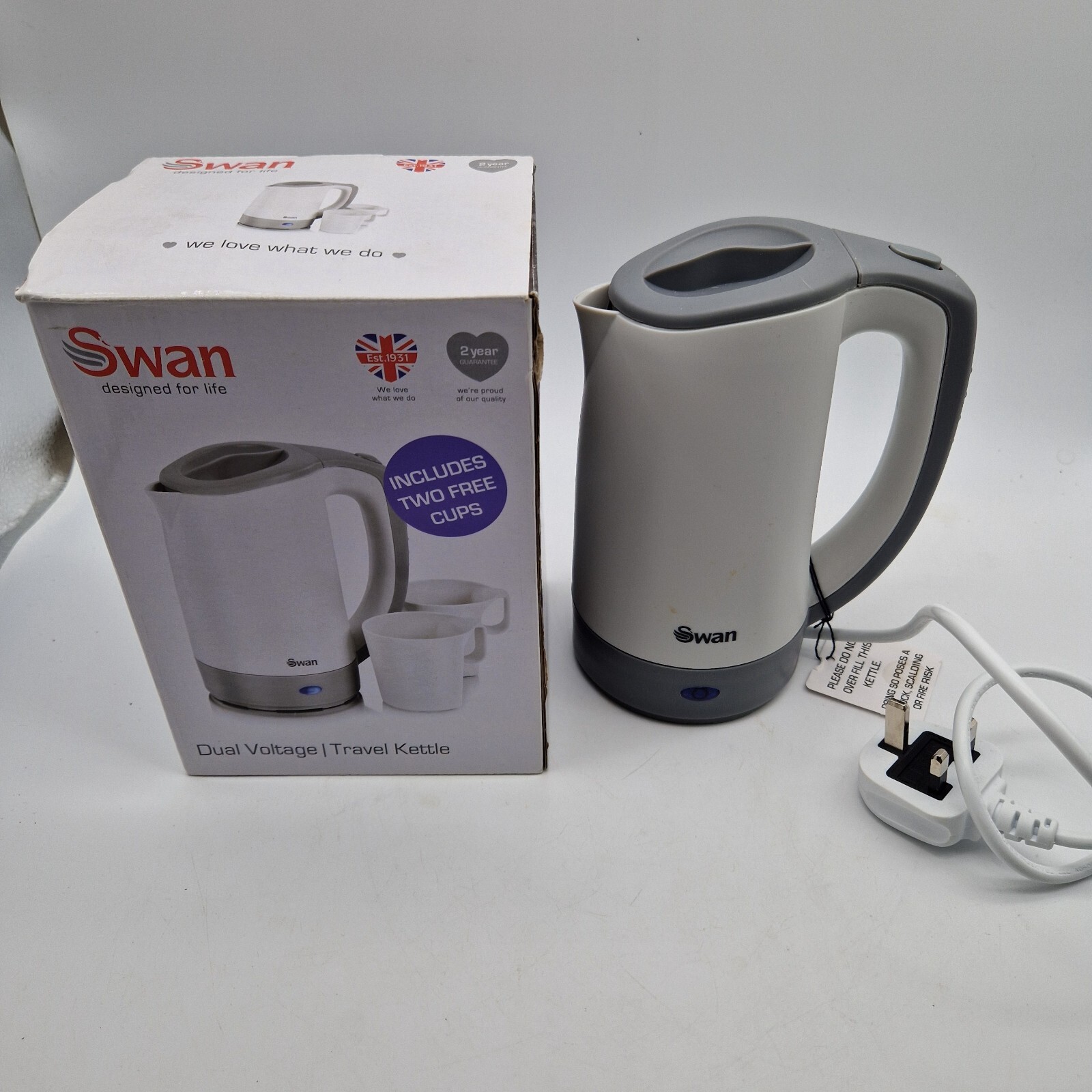 Swan Dual Voltage Travel Kettle 0.5 Litre Capacity eBay