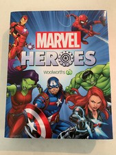 Marvel heroes Discs From Woolworths Complete Set Of 42 Discs In Display Case