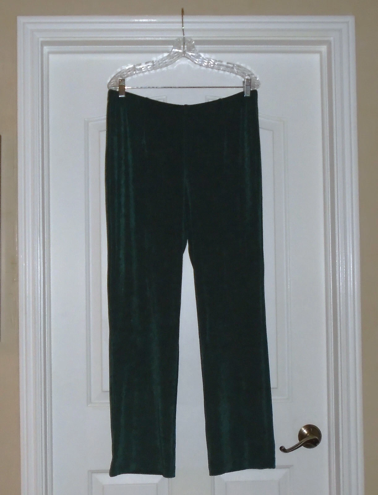 Chico's TRAVELERS NO TUMMY PANT Size 4 TALL XXL 20 22 Dark Forest Green NWT $70