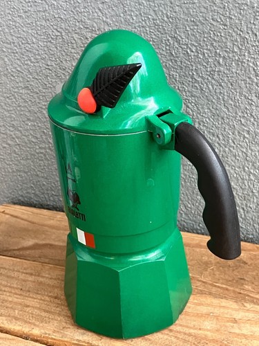 Vintage green Italian Bialetti Moka Alpina stove top coffee maker./9 - Picture 10 of 10