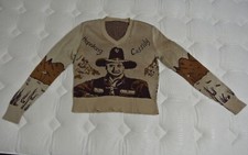 Vintage Hopalong Cassidy Sweater with Topper on Back