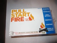 Pull Start Fire Pull String Firestarter No Matches Required, Pack Of 3 NIB