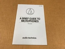 VTG 1990 Audio-Technica: A Brief Guide To Microphones Revisited Booklet