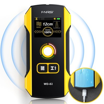 Stud Finder Wall Scanner - Upgraded WD-02 138*68*22mm, Black, White