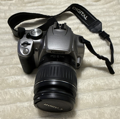 Canon EOS Digital Rebel XT 8.0MP DSLR Camera Silver /EF-S 18-55mm Lens Kit Boxed