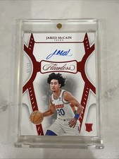 2024-25 Panini Flawless Jared McCain Auto Ruby RC #/15 76ers Rookie