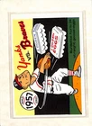 1970 Fleer World Series #54 1957 - Yankees vs. Braves R.G. Laughlin EX