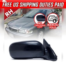 Espejo retrovisor lateral derecho negro derecho para Nissan Sunny Sentra B14 1994-98