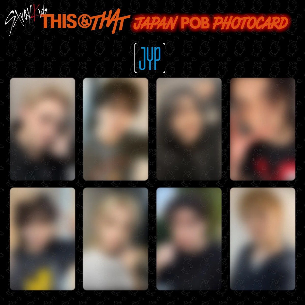 PRE Stray Kids THIS & THAT LUCKY DRAW POB JAPAN Photocard JYP  HMV SONY TOWER.R