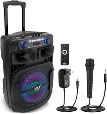 Pyle PPHP128B 800W 12 " Portable Bluetooth PA Speaker System - Black  Open Box 