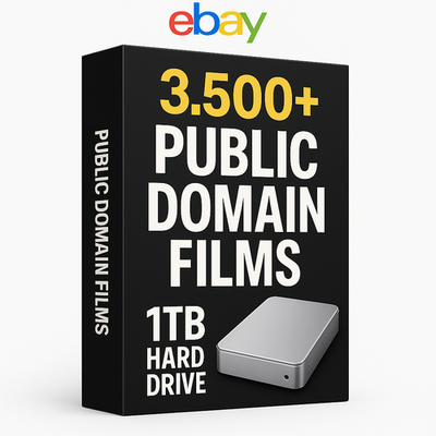 #ad Over 3500 Public Domain Movies on a 1TB External Hard Drive Incredible Value $159.00
