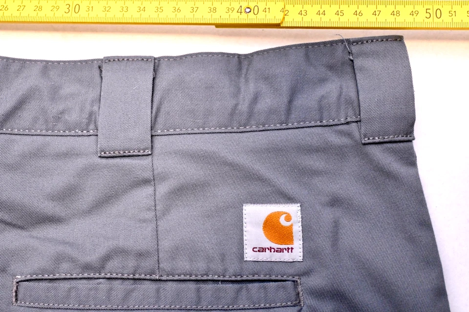 Carhartt WIP Crafter Pant Grey W36 L32 Workwear Relaxed Straight Fit Zip Fly - Bild 3 von 4