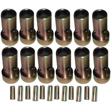6 Fits CATegory II Quick Hitch Bushings & Roll Pins Kits - Fits CAT 2