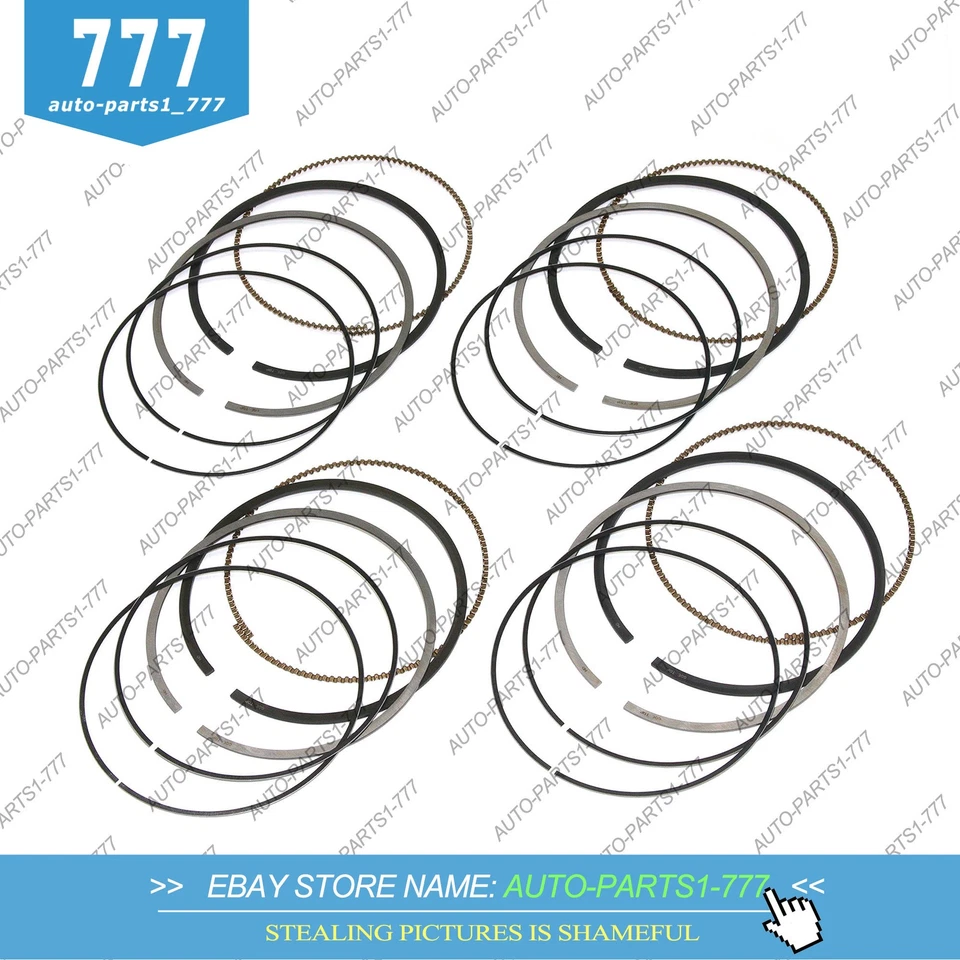 Juego de 4 anillos de pistón Φ82 mm STD para Volvo S60 XC60 V60 V90 XC90 2.0 T5 B4204T Foto 2 de 4