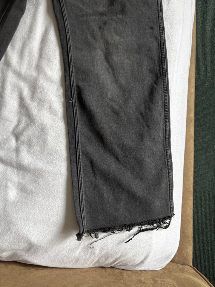 Volcom Men’s Modown Relaxed Tapered Black Denim Jeans Pants 33 - Image 3 of 4