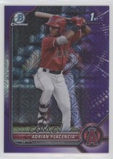 2022 Bowman Chrome Mega Box Purple Mojo Refractor 237/250 Adrian Placencia 1f5h