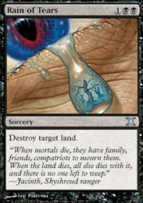 Rain of Tears Light Play, English Magic the Gathering MTG 10th Edition
