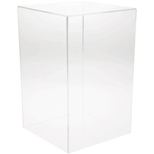Plymor Clear Acrylic Display Case with No Base, 9" x 9" x 14"