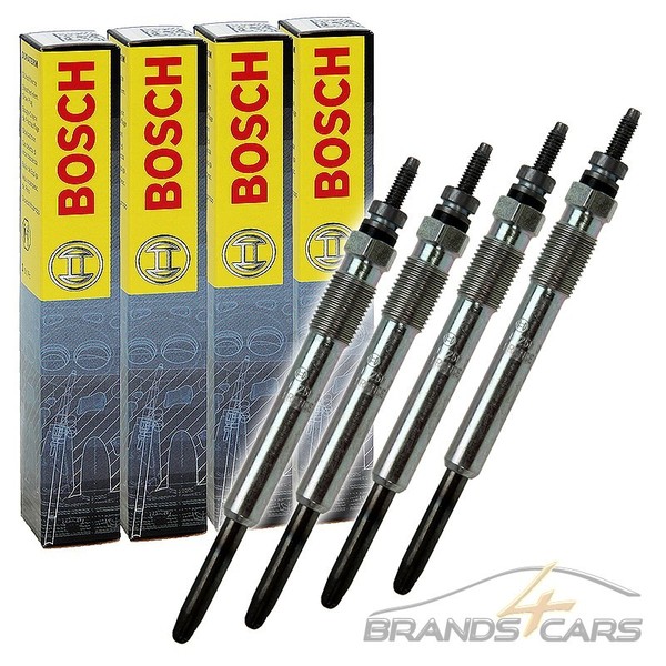 4X Bosch GlÜHkerze Duraterm FÜR Peugeot Boxer 2.0 2.2 BJ 2001-2006-image