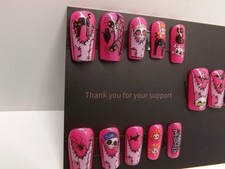 handmade halloween press on nails