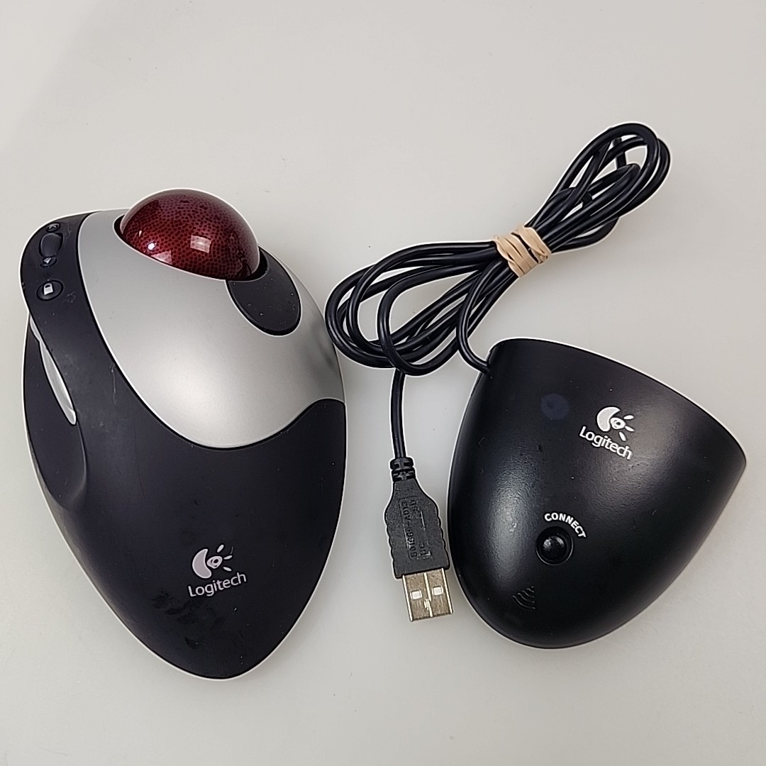 Logitech Cordless Optical Trackman T-RB22 Mouse and Receiver TRB22