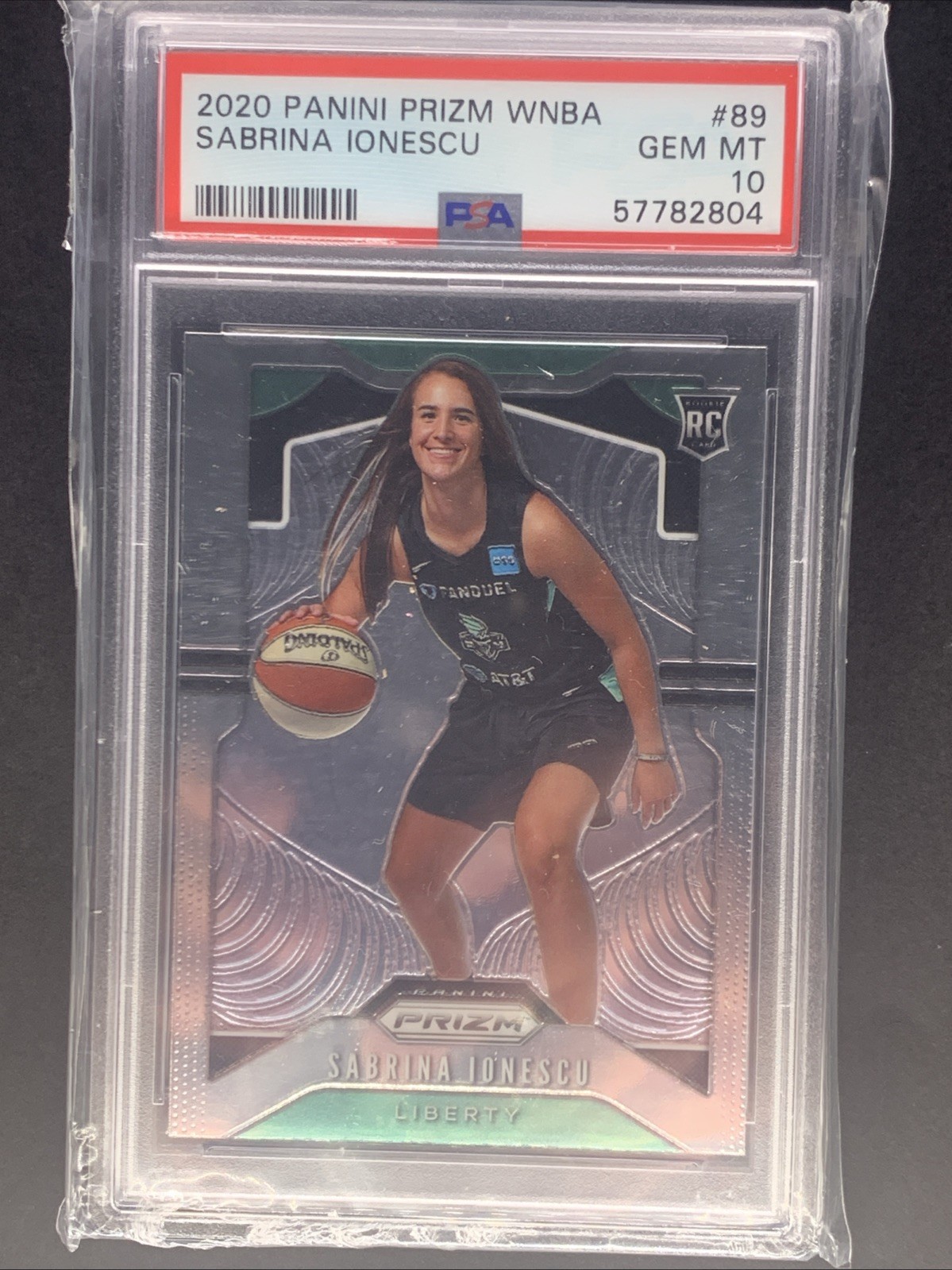 2020 Panini Prizm WNBA Sabrina Ionescu Rookie PSA 10 #89 (RC)