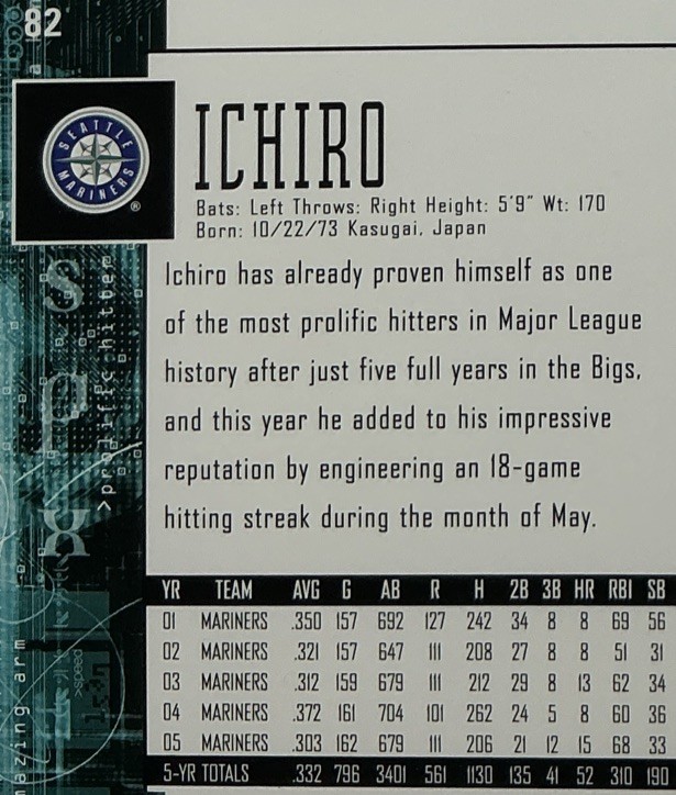 Ichiro PSA 10- 2006 Upper Deck SPx - Mariners, 4,000 Hits, Gold Gloves, HOF view 7